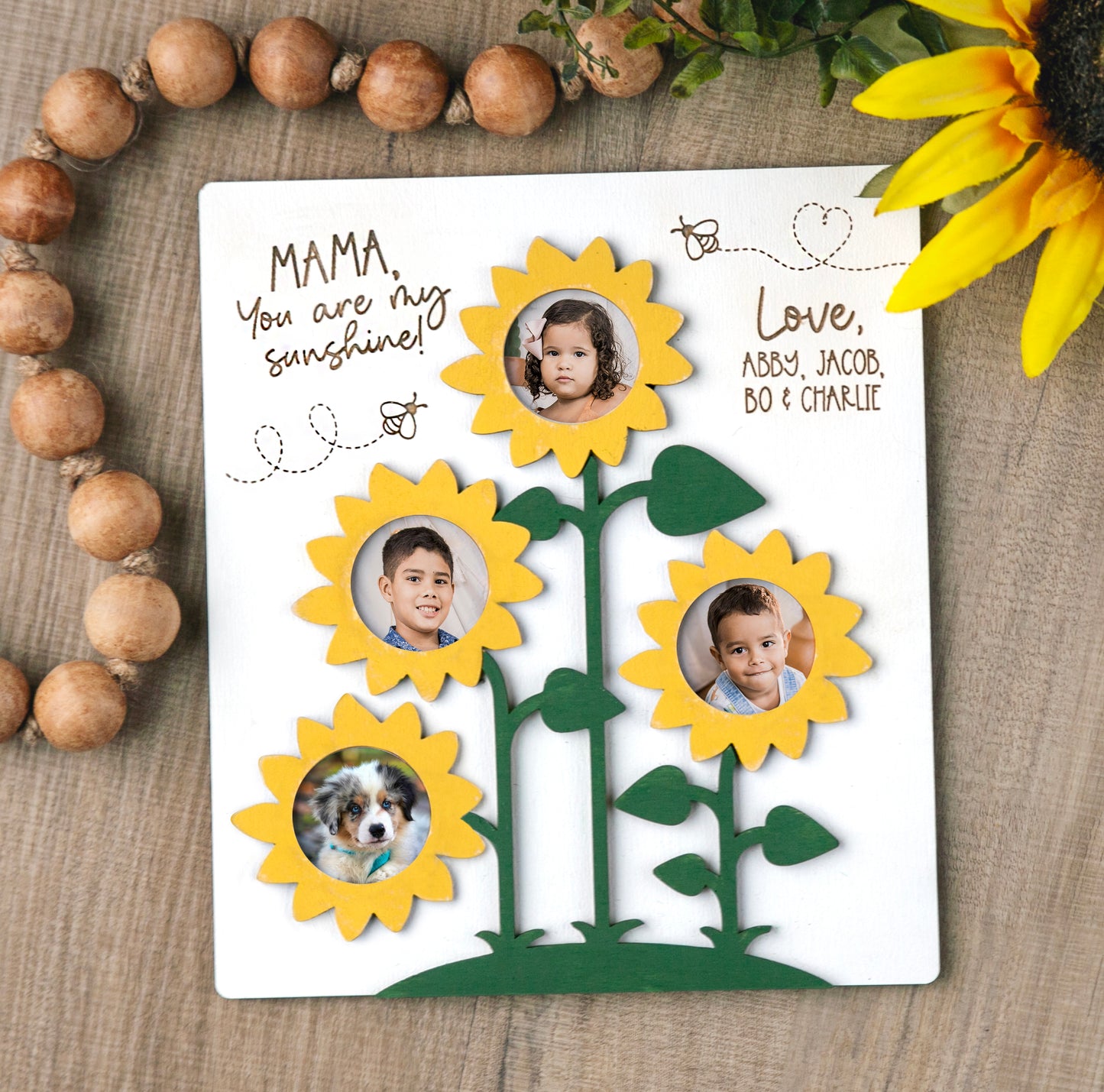 Sunflower Photo Frame Sign