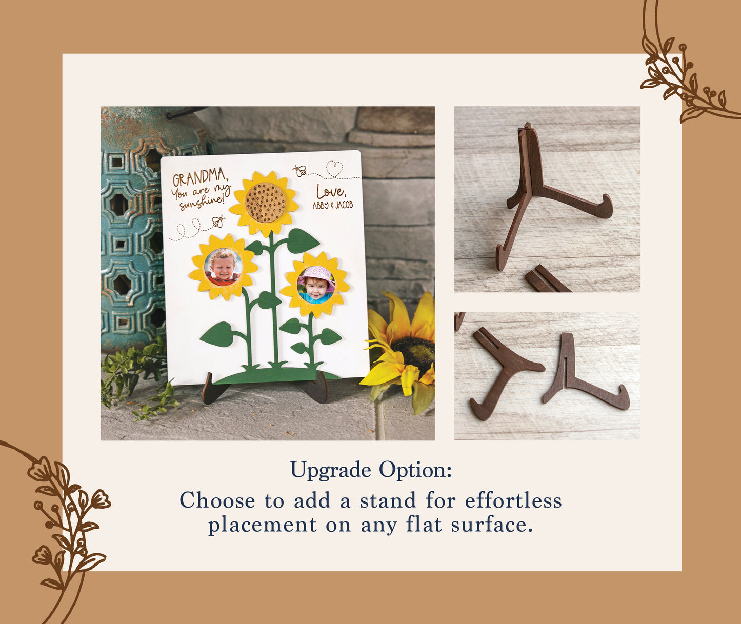 Sunflower Photo Frame Sign