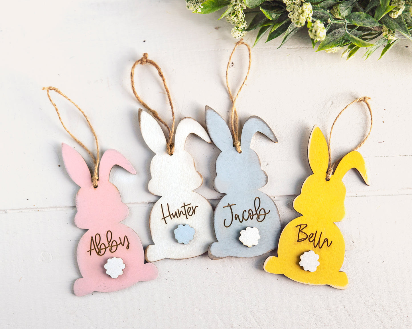 Personalized Easter Basket Bunny Name Tag