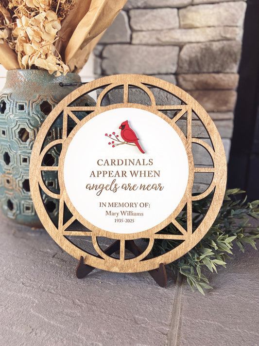 Cardinal Sympathy Gift - Cardinals Appear When Loved Ones Are Near