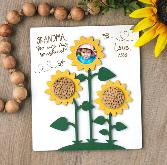 Sunflower Photo Frame Sign