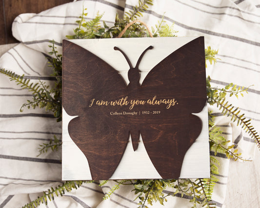 "I Am Always With You" Butterfly Bereavement Gift