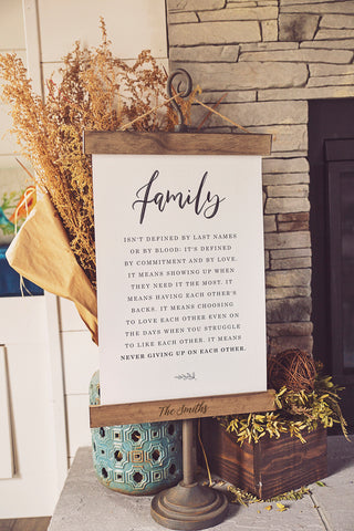 Definition of Family Sign for Adoption Blended House