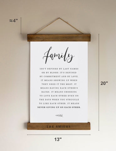 Definition of Family Sign for Adoption Blended House