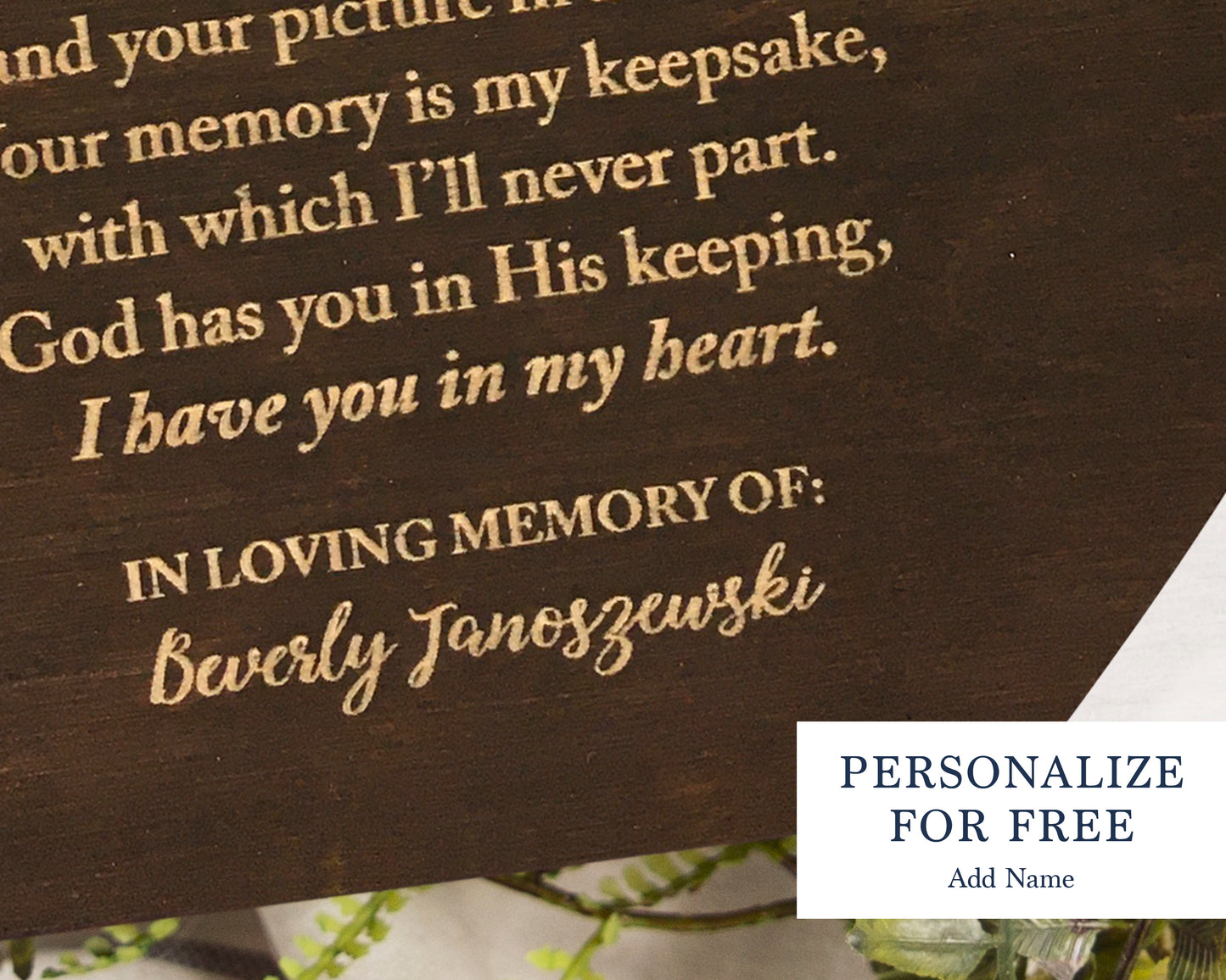 "I Thought Of You With Love Today" Bereavement Gift