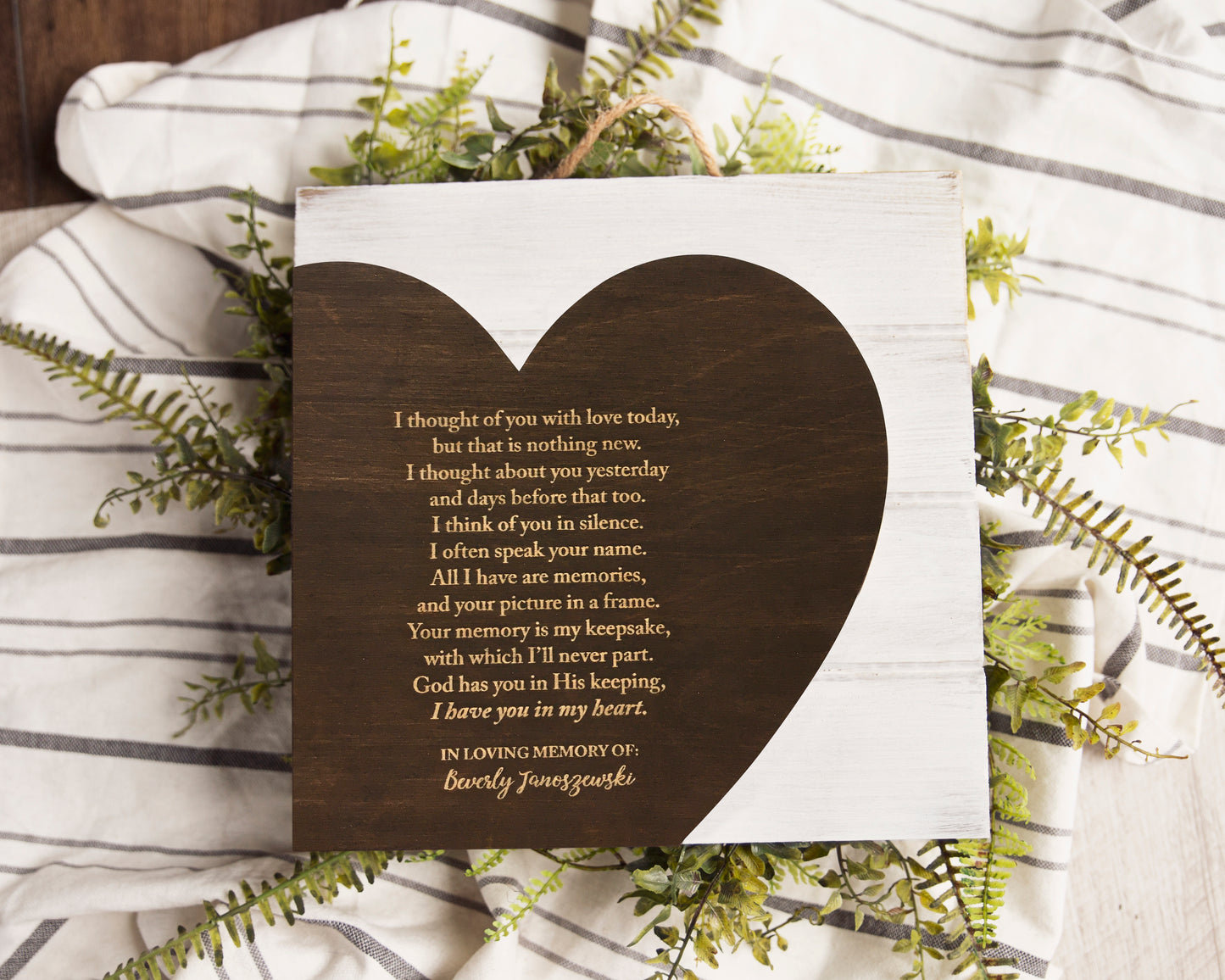 "I Thought Of You With Love Today" Bereavement Gift