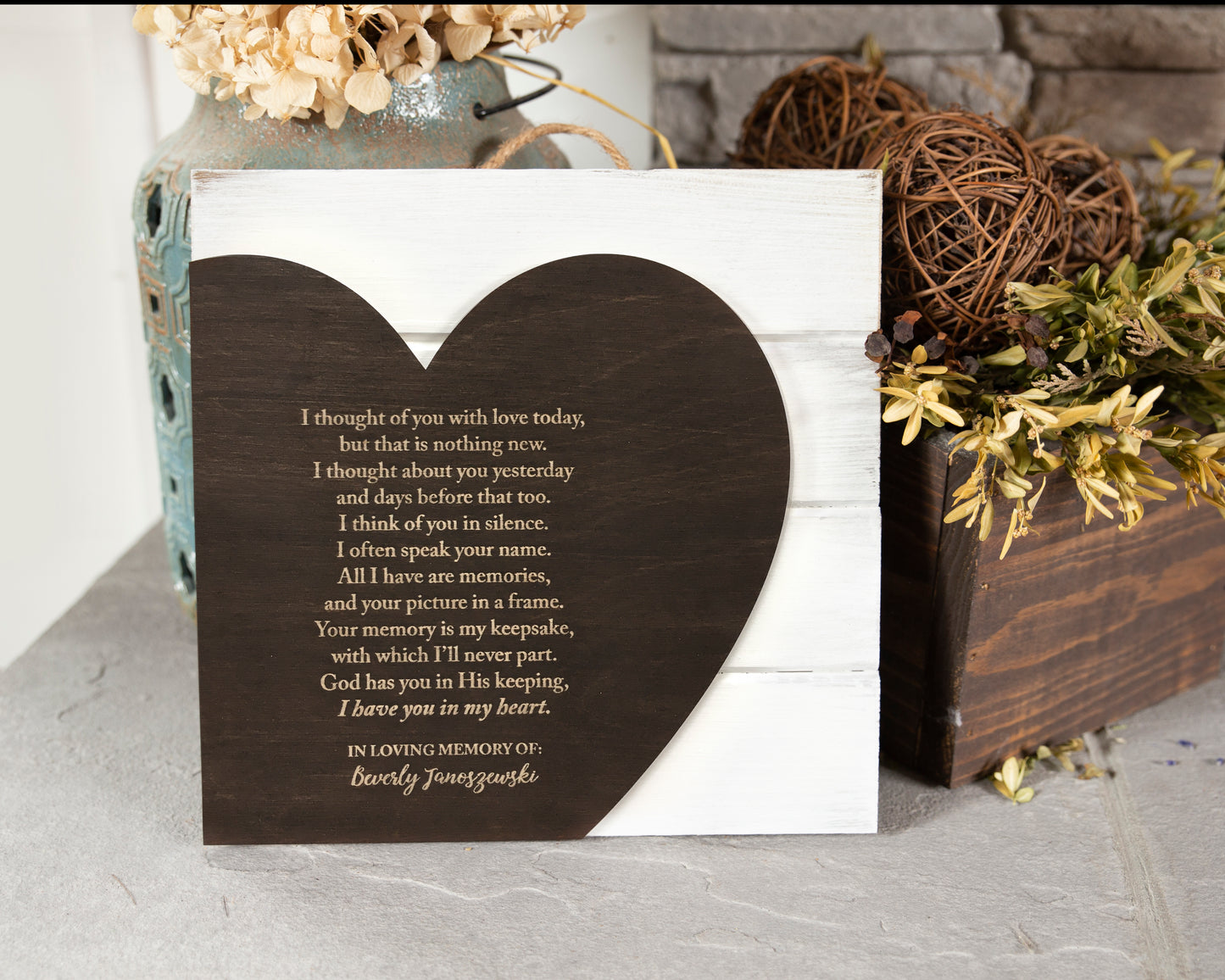 "I Thought Of You With Love Today" Bereavement Gift