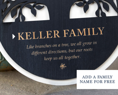 Personalized Family Tree Keepsake Gift