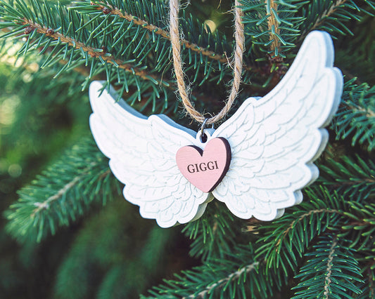 Personalized Angel Wing Ornament